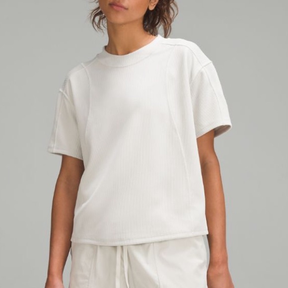 Lululemon Ribbed Softstreme T-Shirt, Bone